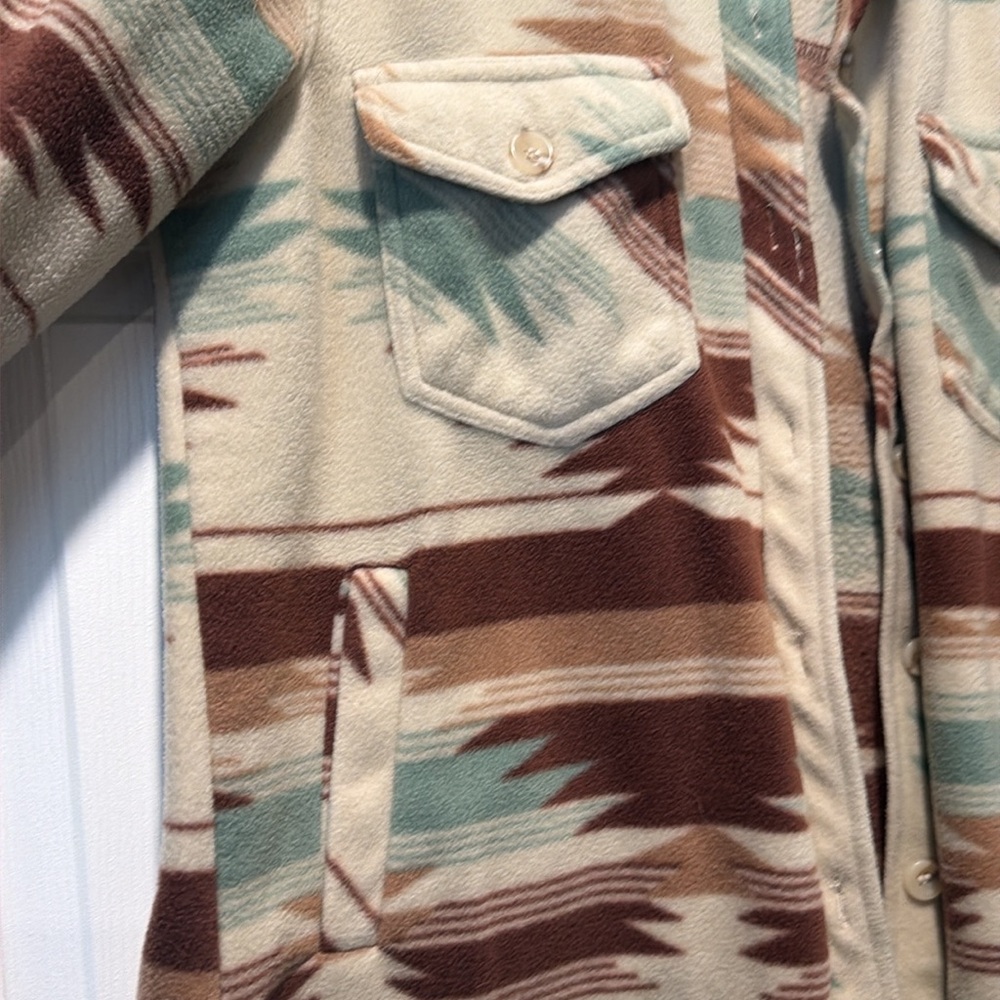 Weekends Everyday Aztec Print Shacket - Picture 3 of 3